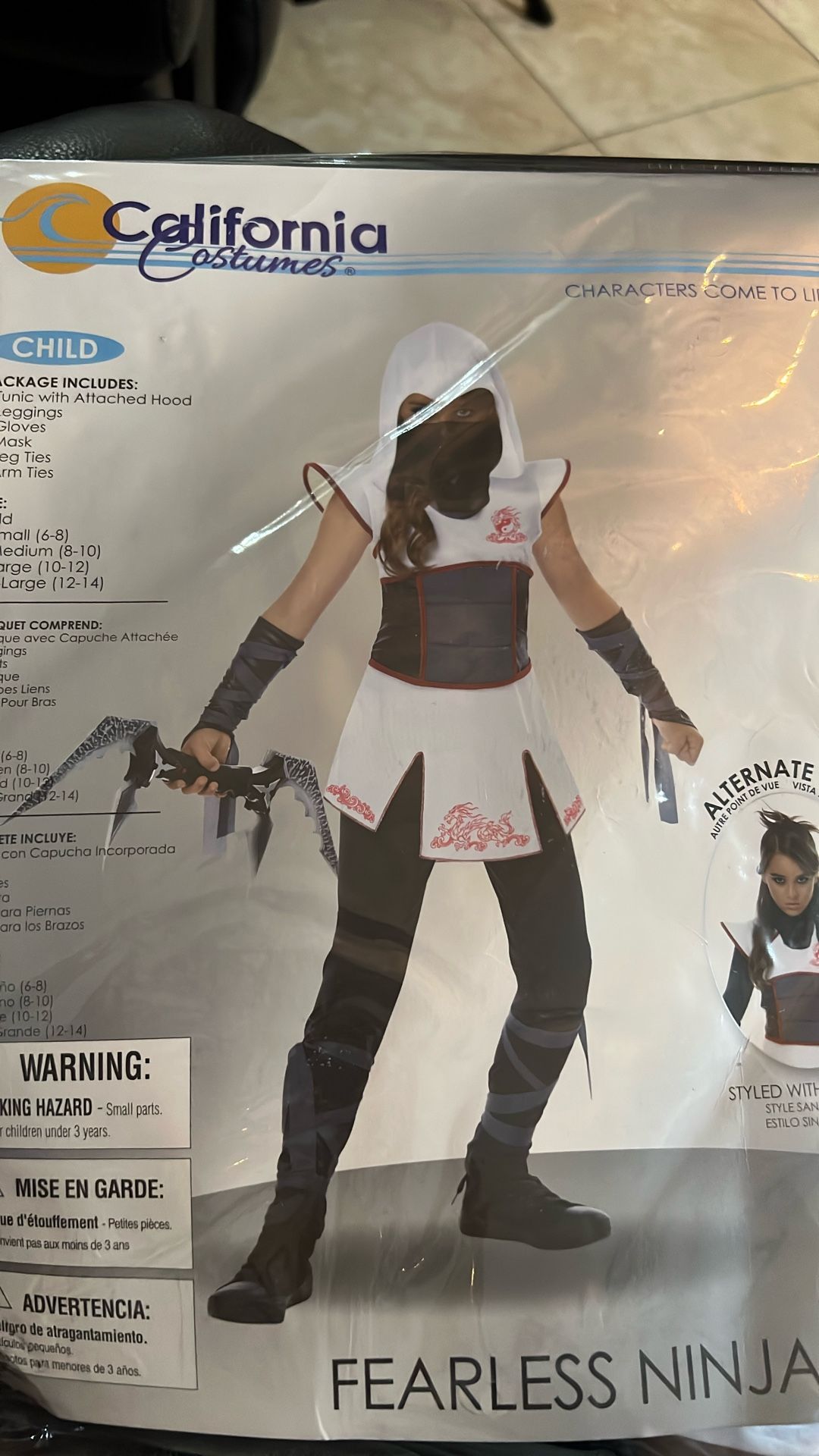 Fearless Ninja Costume For Girls