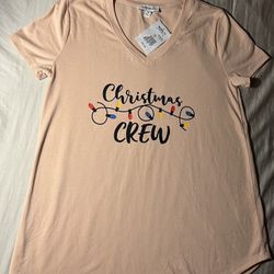 Christmas Tee Women’s Size Xs Fits Small S,M Juniors