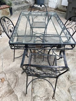 Vintage Greenleaf garden patio table/4chairs