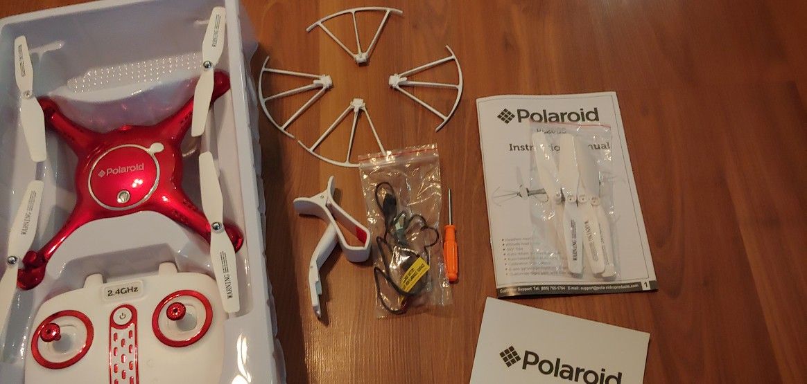 Polaroid PL2000 Quadcopter with 720p HD Wi-Fi Video (Red)