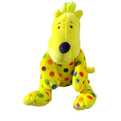Kohls Cares Put Me in the Zoo Plush 18" Dr. Seuss Toy Yellow & Colorful Polka Dot Dog Plush