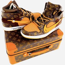 LOUIS VUITTON OFF WHITE AIR JORDAN 1 