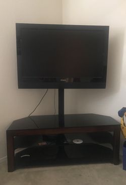 Tv stand with tv