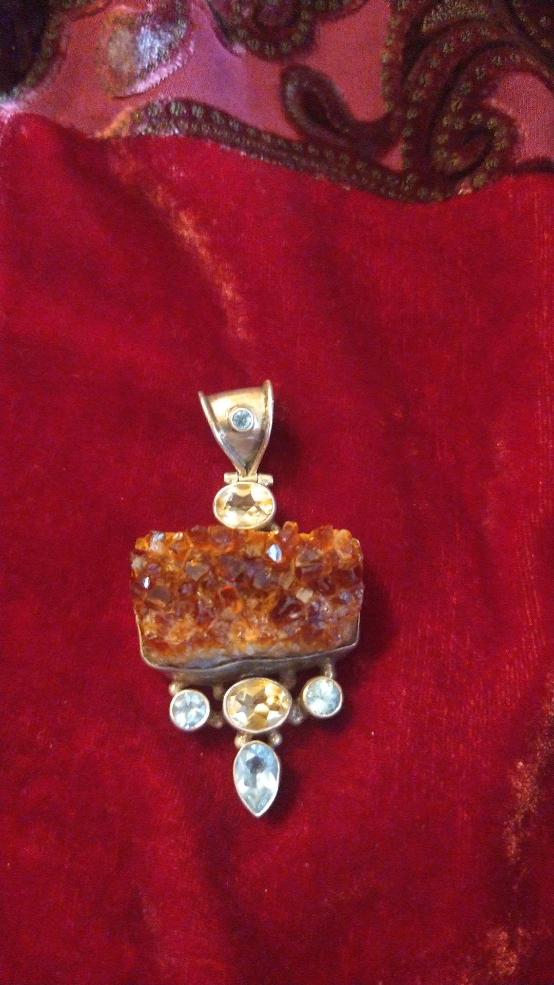 citrine pendant