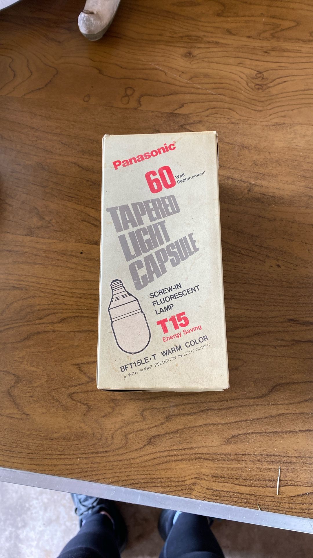 Vintage Light Bulb - Tapered Light Capsule 60 Wat