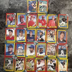 1990 Topps Traded NL West Lot – Braves Dodgers Giants Padres Astros Cards