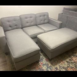 Ucloveria Reversible 3pc Sectional Sofa Set