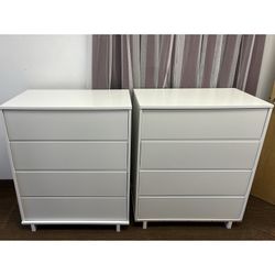 (1 Left) Modern 4 Drawer Dresser White, Room Essentials. Chest of drawers. 