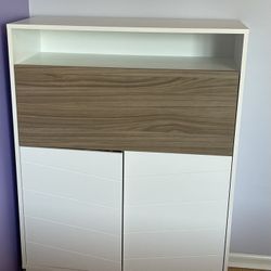 Moving sale -  Book shelf desk cabinet Secretary convertible Desk 36x16x48