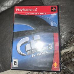 Gran Turismo 3 A-Spec - PlayStation 2, PS2 - Black Label - Complete CIB - Tested