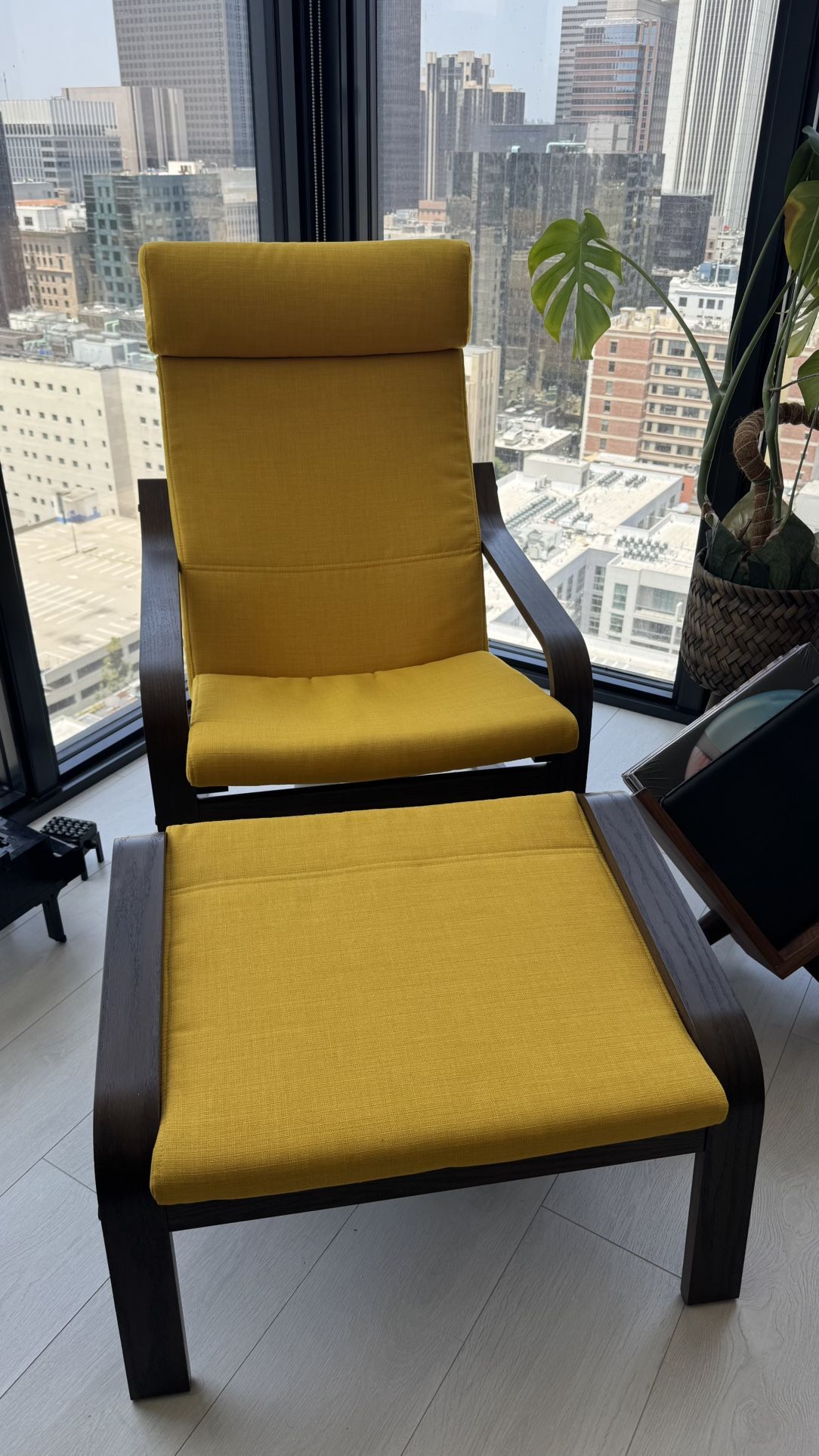 IKEA POÄNG Airmchair and Ottoman