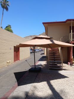 New patio umbrella