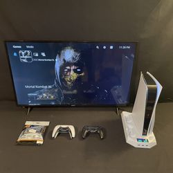 Playstation 5 Ps5 Disc Edition With 8K Hdmi Cable