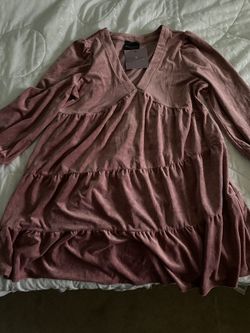 Pink Velvet Dress