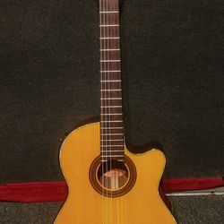 Crafter CE-24 Acoustic Electric Guitar,  Rosewood Classical Nylon