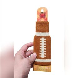 Brown Football Cover All Koozie