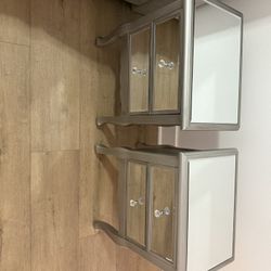 Macy’s Mirrored Nightstands (Set Of 2)