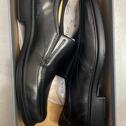 Ecco Helsinki Men Sz Leather Classic Slip On Loafer Dress Shoe Black EU 45