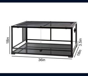 Reptile Terrarium, 50 Gallon Tank