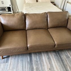 Abbyson Leather Sofa 