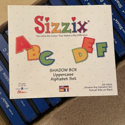 Sizzix Die cutter Shadow Box Uppercase Alphabet Set