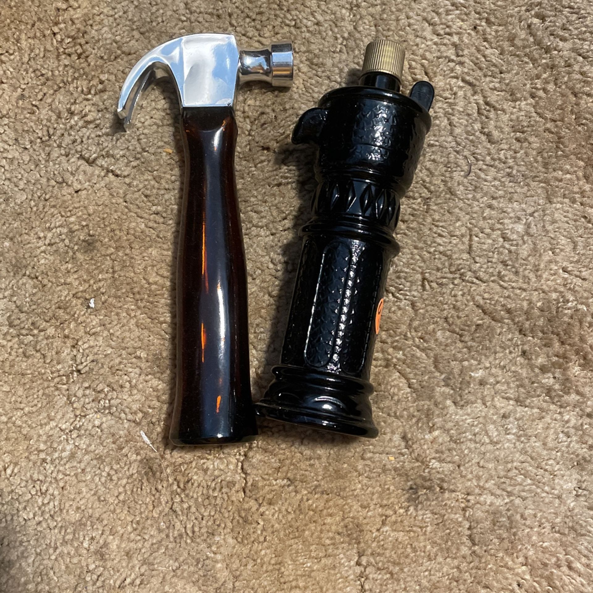 AVON Vintage On The Mark Hammer Bottle And Windjammer After Shave Lotion Bottle