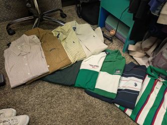 Mens Polo Shirts ~2 smalls ~17 medium ~13 large