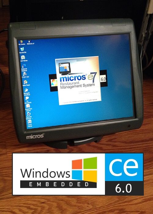 MICROS Workstation 5A w/ Stand | Windows CE 6.0 w/ USB Product Key