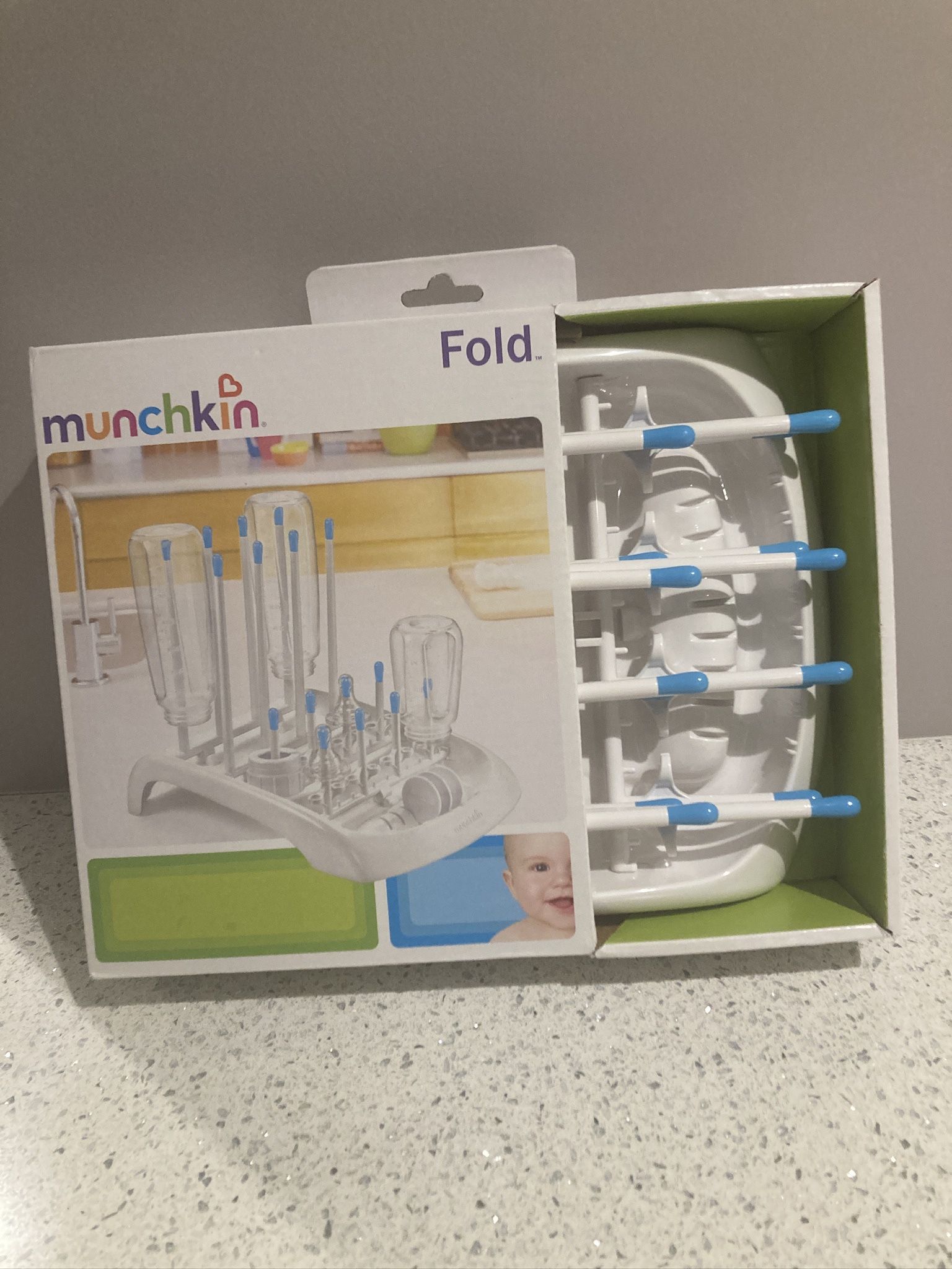 MUNCHKIN FOLD-UP BABY Bottle Cups Pump Parts Drying Rack Drainer