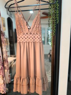 Beautiful woman's lace dress