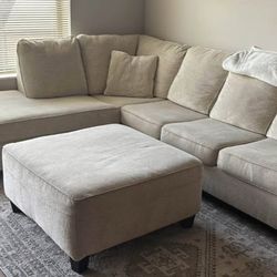 L Sectional & Ottoman