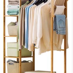 Bamboo Clothing Rack 