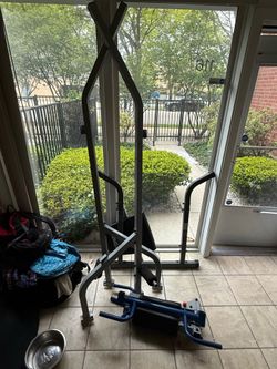 Pull up tower and weight bench
