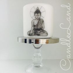 Beautiful custom made buddha candle