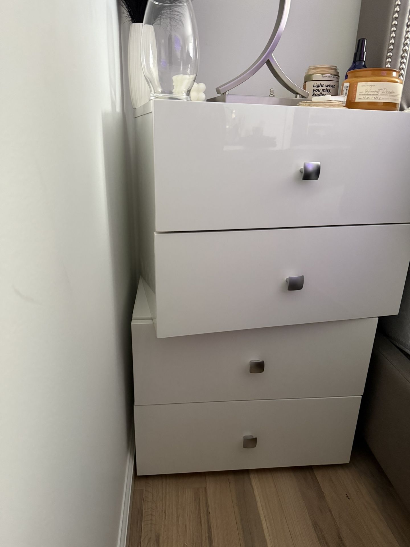 Wayfair Sleek White Gloss Bedside Table