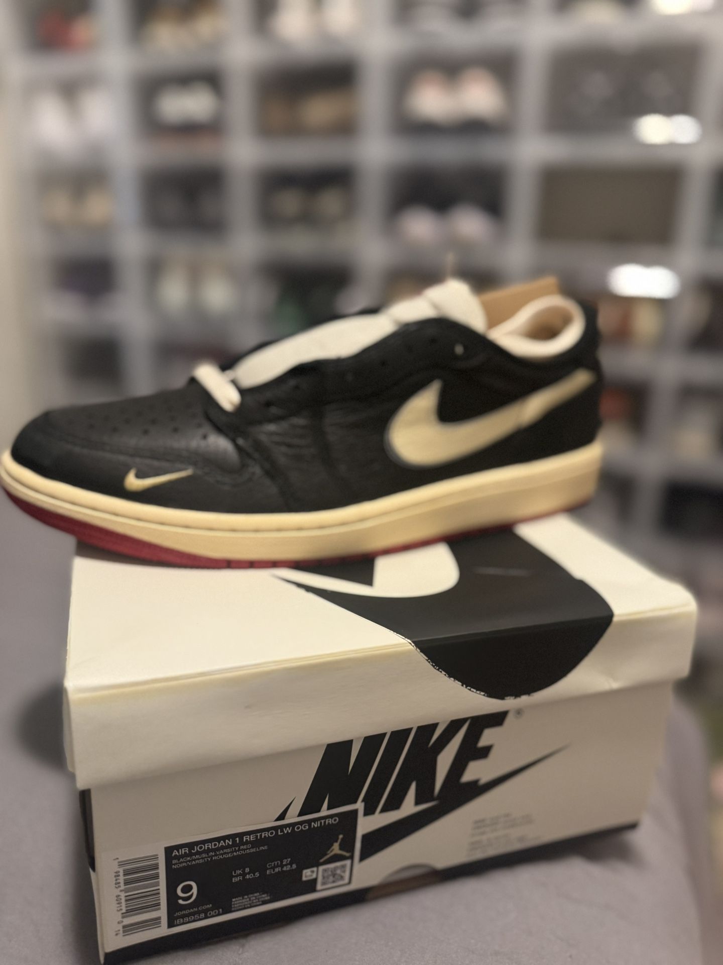 Jordan 1 Low Nigel Sylvester Size 9