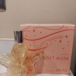 New Avon Vintage Soft Musk Star Decanter