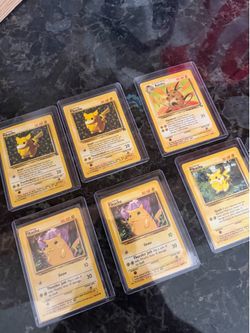 Pikachu Pokemon Cards