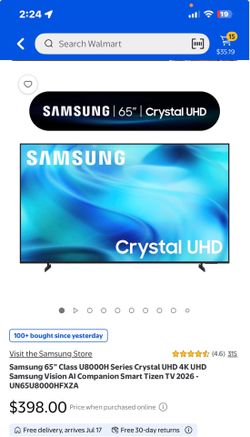 65 smart tv Samsung