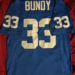 Ted Bundy Polk High Jersey Blue