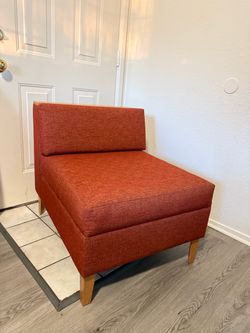 Orange Chair Lounge Chaise Couch
