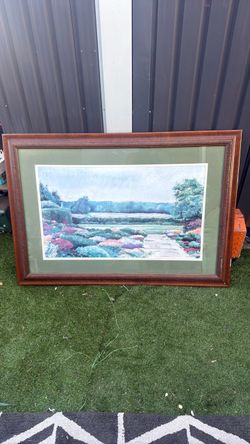 Framed art 3 ft 10” long 31 “ tall professional frame