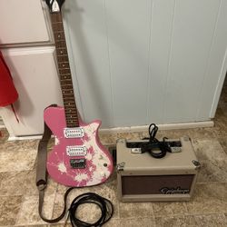 Beginner Guitar With Amplifier 