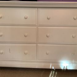 White 6 Draw Dresser