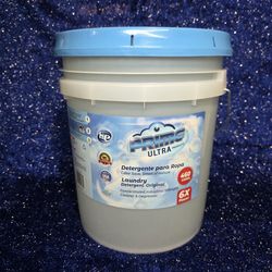 5 GALLON BUCKET OF DETERGENT/ SOFTENER  
CUBETA DE 5 GALONES DE DETERGENTE O SUAVIZANTE