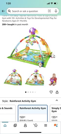 Baby Playmat Deluxe Gym Tummy Time 