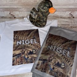 Dinosaur Custom T-shirt Blanket And  Ducky 