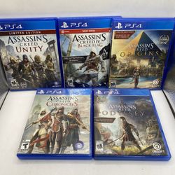 Assassin's Creed Bundle Unity Black Flag origins chronicles Odyssey 5 game lot