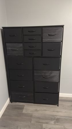 Black 16 Dresser Chest Stand