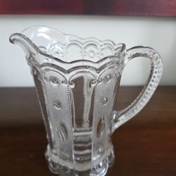 US Glass EAPG Pitcher In the "Jewel with Dewdrop" pattern 